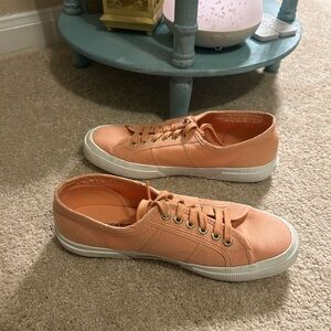 Superga Women's Coral Canvas Sneakers